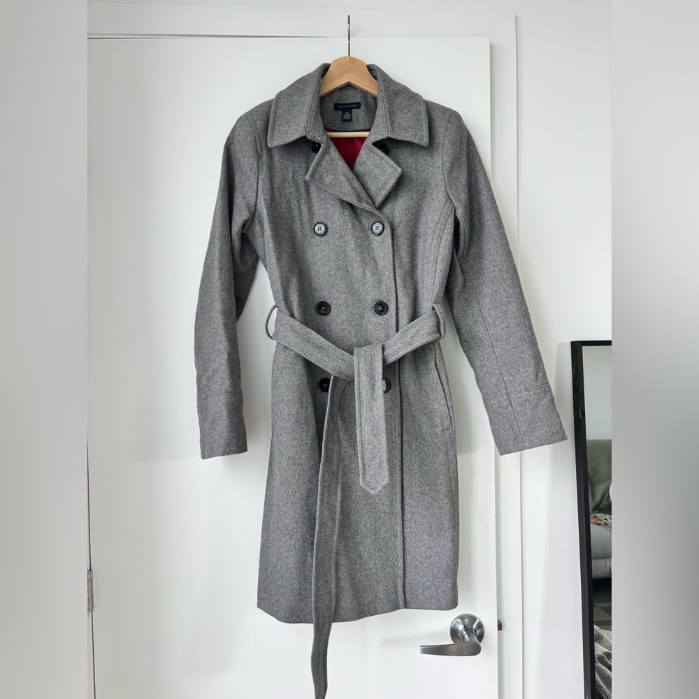Tommy Hilfiger Gray Trench Coat